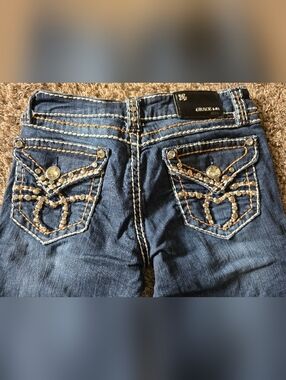 Grace in LA Women's Blue Jean Shorts 26